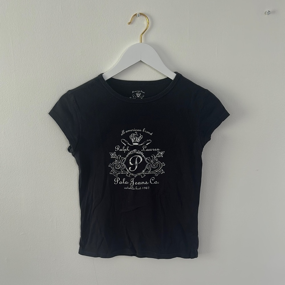 Ralph Lauren Black Graphic Tee